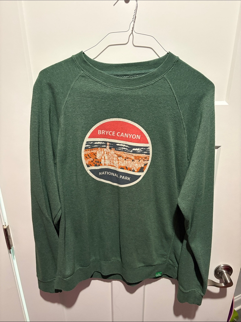Forest Green Bryce Canyon Graphic Crew Sweatshirt